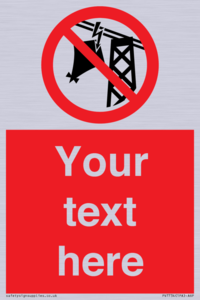 Custom prohibition do not fly kites near overhead electrical power lines